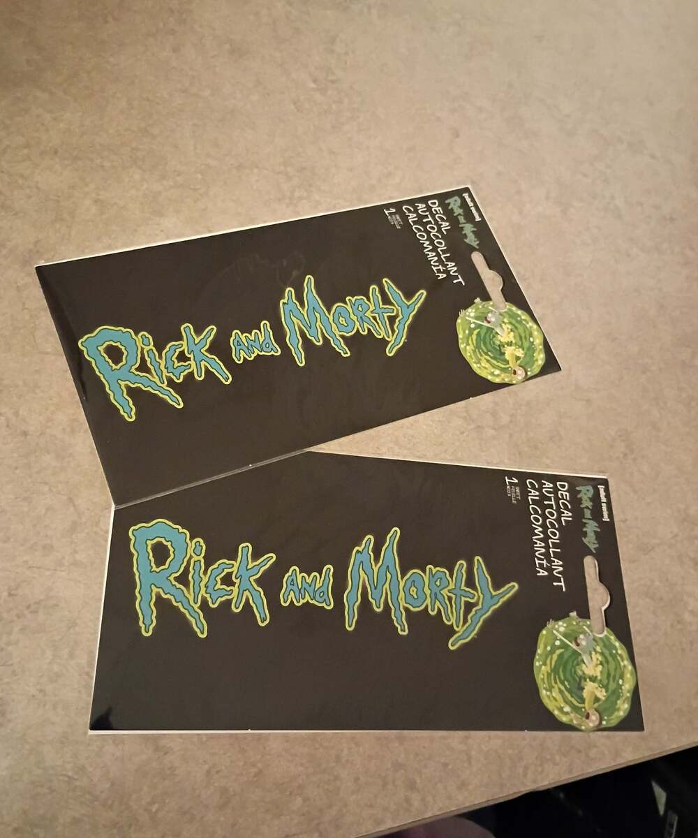 Two Rick and Morty Decal Sticker Set!